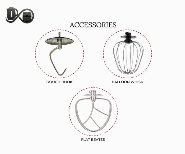 لوازم جانبی: خمیرزن، پره میکسی و پره همزن ME-SBM1105