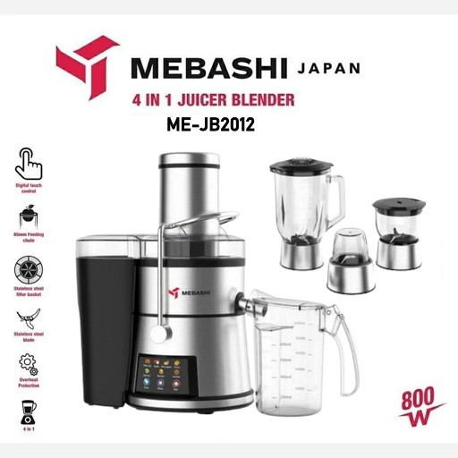 مشخصات آبمیوه گیر ۴ کاره مباشی مدل ME-JB2012