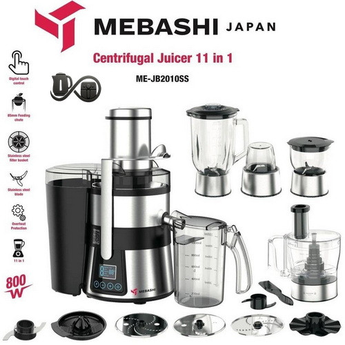 مشخصات آبمیوه گیر ۱۱ کاره مباشی ME-JB2010SS