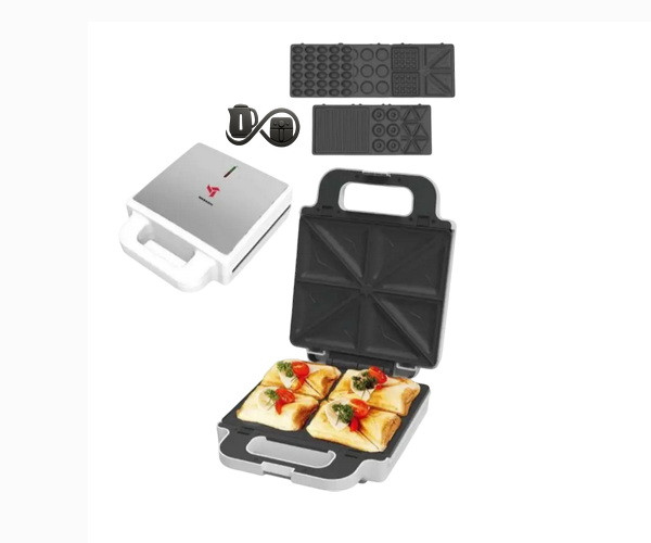 ساندویچساز مباشی ME-SNM618 نمای جلو رنگ سفید