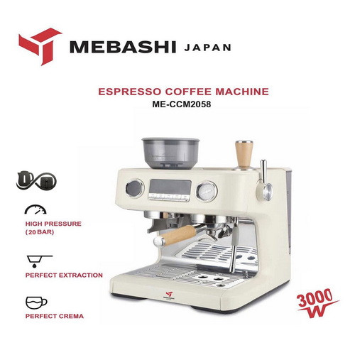 مشخصات اسپرسوساز مباشی ME-CCM2058 با آسیاب داخلی کرم