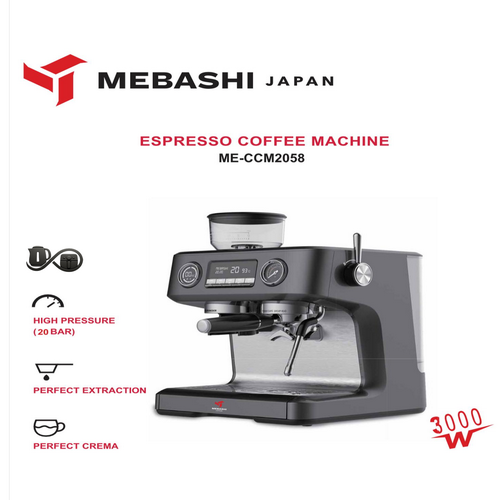 مشخصات اسپرسوساز مباشی ME-CCM2058 با آسیاب داخلی مشکی