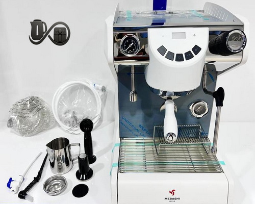 اسپرسوساز مباشی ME-CCM2059 نمای جلو سفید لوازم همراه