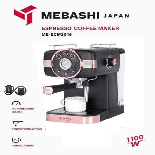 مشخصات نمای جلو اسپرسو ساز مباشی ME-ECM2046 مشکی