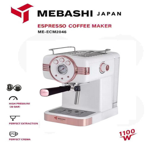 مشخصات نمای جلو اسپرسو ساز مباشی ME-ECM2046 سفید