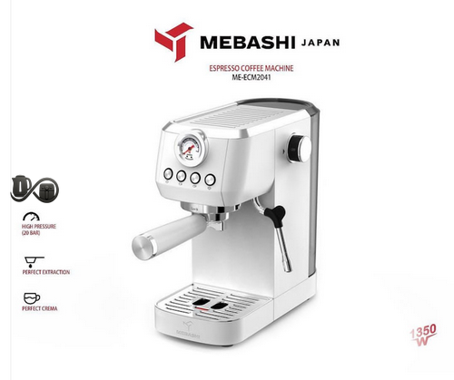 مشخصات نمای جلو اسپرسوساز مباشی ME-ECM2041 سفید