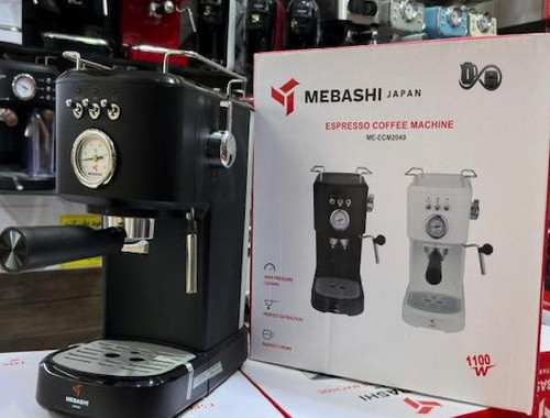 اسپرسوساز مباشی ME-ECM2040 نمای جلو مشکی مباشی