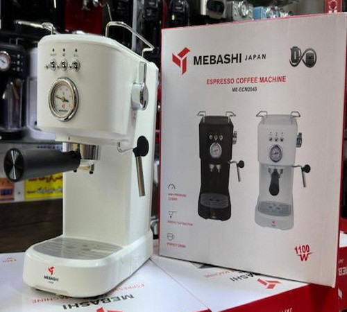 اسپرسوساز مباشی ME-ECM2040 نمای جلو سفید مباشی