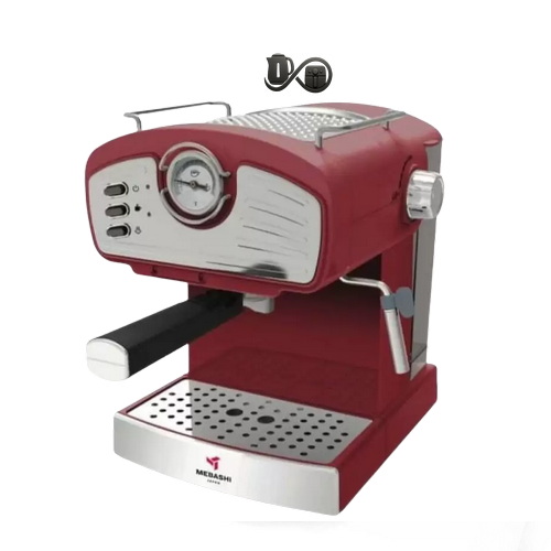 اسپرسوساز مباشی مدل ME-ECM2035 نمای جلو قرمز