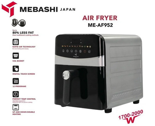 مشخصات نمای جلو سرخکن مباشی ME-AF956 سیلور