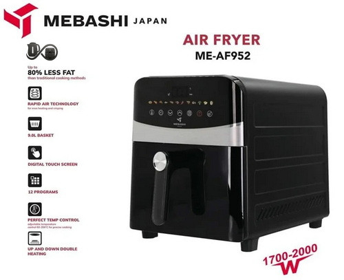 مشخصات سرخکن بدون روغن مباشی ME-AF952 نمای جلو