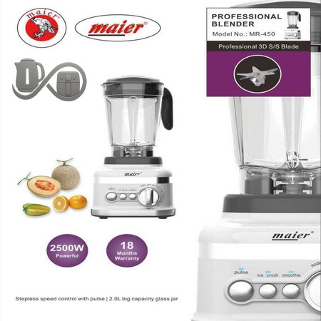 مشخصات مخلوط کن مایر MR-450 نمای جلو سفید