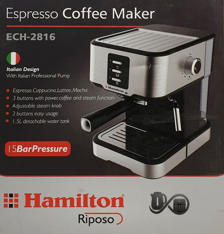 مشخصات اسپرسوساز همیلتون ECH-2816