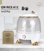 مشخصات جا برنجی طرح گنجشک سفید رزگلد