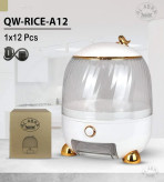 مشخصات جا حبوباتی چرخشی طرح گنجشک سفید رزگلد