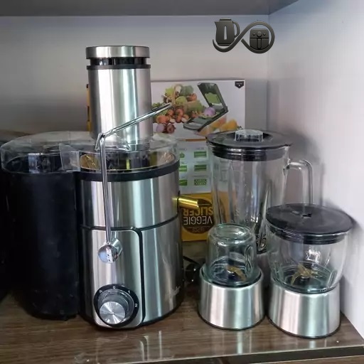 آبمیوه گیری چهار کاره ال جی مدل 0032 نمای رو به رو