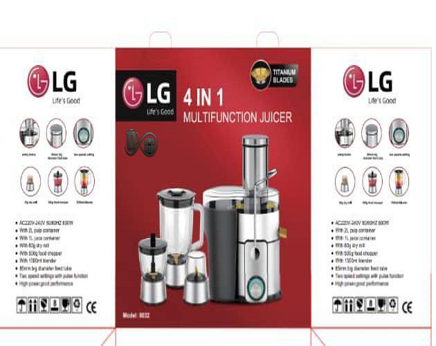 مشخصات آبمیوه گیری چهار کاره ال جی مدل 0032