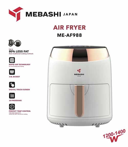 مشخصات سرخ‌کن مباشی مدل ME-AF988 سفید